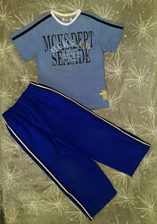 Комплектом - тонкие летние штаны Carters и футболка Mac Kays, на р.116