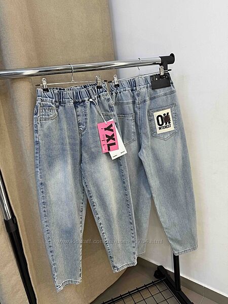 Джинсы мом, фабричный Китай, р.128-158 