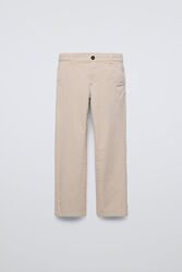 Стильные котоновые брюки чиносы Zara, Польша для мальчика 