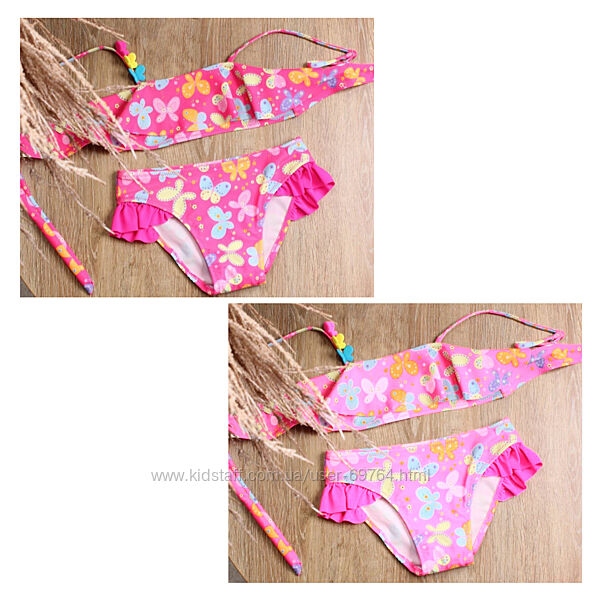 Яскравий роздільний купальник для дівчинки, р.98-134