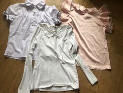Гольфики и блузки для школы на девочку