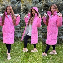 Стильное зимнее пальто для девочки подростка