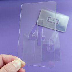 Трафарети цифр 5 см