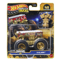 Hot Wheels Monster Trucks 5 alarm Внедорожник джип 164 Scale JDV96 Trophy 