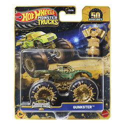 Hot Wheels Monster Trucks Gunkster Внедорожник джип 164 Scale JDV96 Trophy