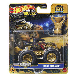 Hot Wheels Monster Trucks Bone Shaker Внедорожник джип 164 Scale JDV96 Tro