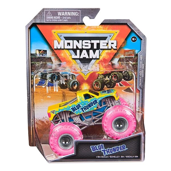 Monster Jam Truck Blue Thunder 164 Внедорожник джип Spin Master series 40