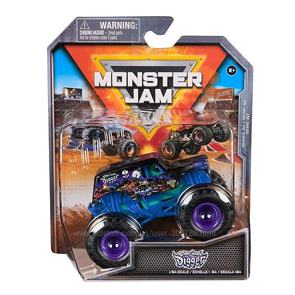 Monster Jam Son-Uva Digger машинка внедорожник джип 164 Monster Trucks Spi
