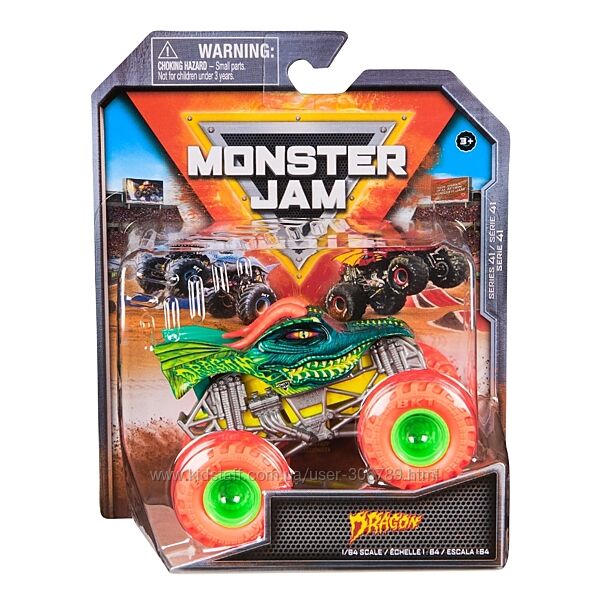 Monster Jam  Dragon Дракон машинка позашляховик джип 164 Monster Trucks Sp