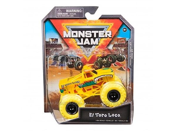 Monster Jam Truck El Toro Loco 164 Внедорожник джип Spin Master Series 37
