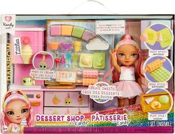 Rainbow High Littles Dessert Shop набор Кондитерская Кенди кукла