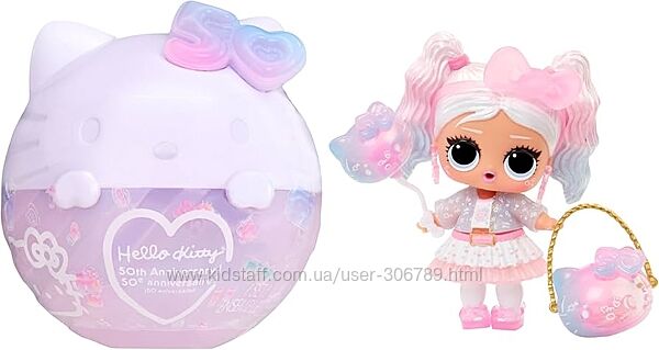 LOL Surprise Crystal Cutie Hello Kitty Кукла лол Китти 50th Anniversary