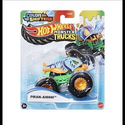 Hot Wheels Monster Trucks Colour Shifters Piran-ahhhh Пиранья меняет цвет 1