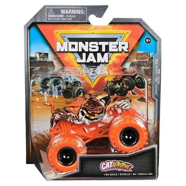 Monster Jam Catastrophe Crazy Creatures машинка внедорожник джип 164 Monst