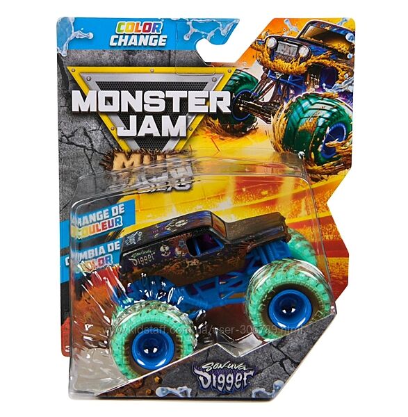 Monster Jam Truck Son-Uva Digger color change меняющая цвет 164 Внедорожни