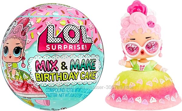 L. O. L. lol Surprise Mix & Make Birthday Cake Tots фантазируй и удивляй MGA