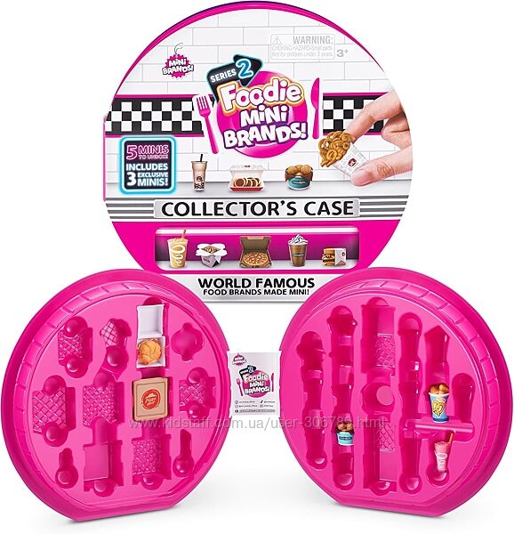zuru Mini Brands Foodie 2 Series 2 кейс и мини бренды еда 5 surprise mini b