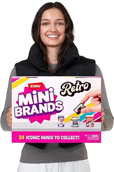 5 surprise Mini Brands Retro Ретро адвент календарь Series 1 Advent Calenda