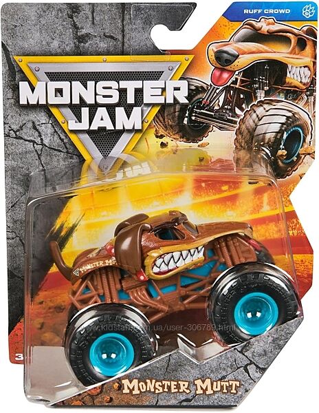 Monster Jam Monster Mutt машинка внедорожник джип 164 Monster Trucks Spin