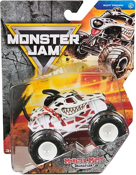Monster Jam Monster Mutt Dalmatian машинка внедорожник джип 164 Monster Tr