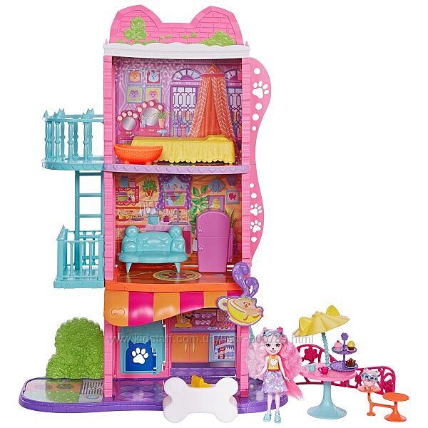 Enchantimals City Tails Town House & Cafe Playset HHC18 Игровой набор Дом Т