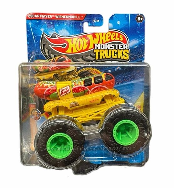 Hot Wheels Monster Jam Trucks Oscar Mayer Wienermobile Внедорожник джип 16