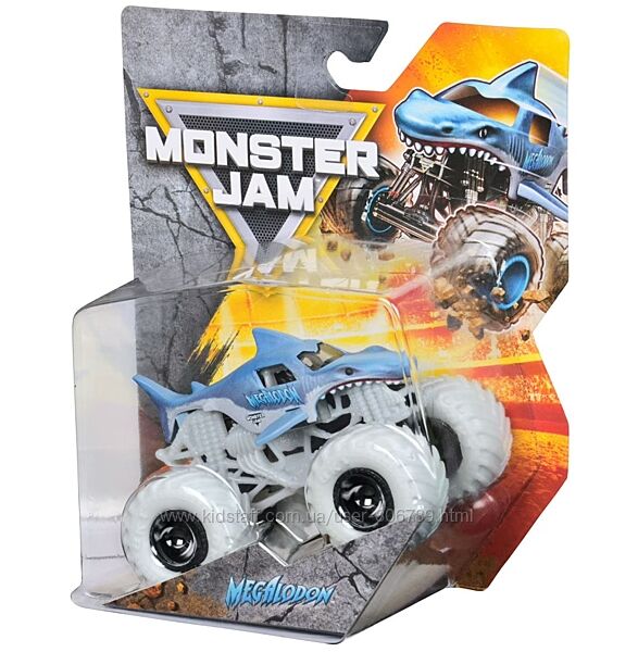 Monster Jam Мегалодон акула Megalodon new машинка внедорожник джип 164 Mon