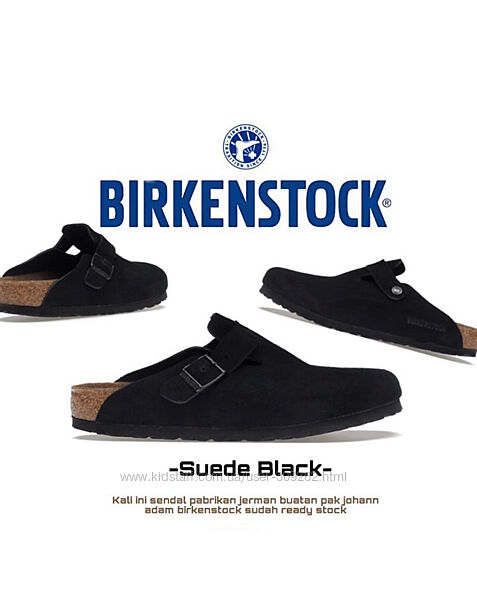 Акція Чоловічі клоги Birkenstock Boston Black 44 розмір. Є гурт