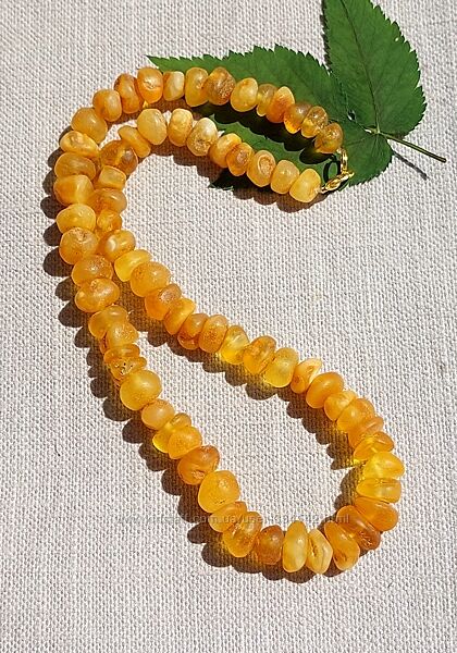Лікувальне жовте бурштинове намисто, сонячні янтарні буси