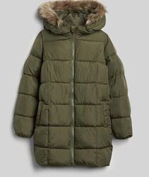Утепленная удлиненная куртка GAP в размере L 10 лет