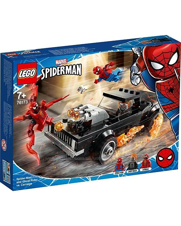 Lego Super Heroes Человек-Паук и Призрачный Гонщик против Карнажа 76173