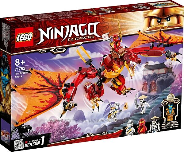 Lego Ninjago Атака огненного дракона 71753