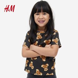 Футболка HM на 8 - 10 лет с мишками 