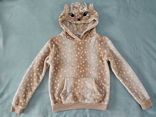 Худи плюшевый HM 10 - 12 лет девочке оригинал оленёнок