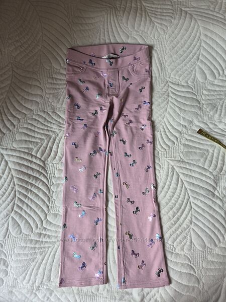 Джегінси прямого крою 134 H&M двунитка