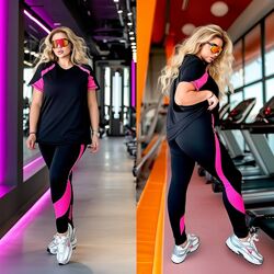 Фітнес костюм к розмірах PLUS SIZE 