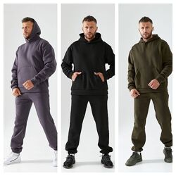 Чоловічий костюм з тринитки на флісі,