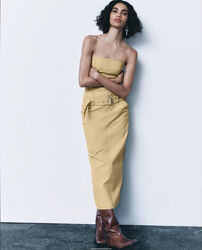 Платье облегающее без бретелек ZARA