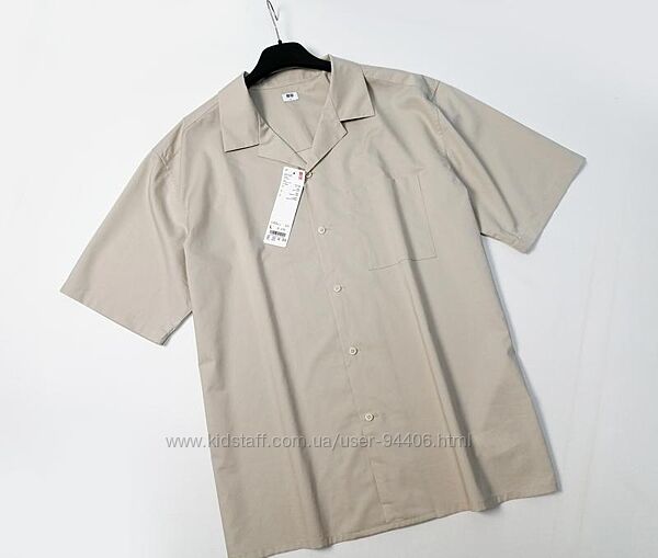 Свободная легкая мужская рубашка шведка Uniqlo