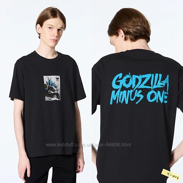 Футболка с графическим принтом Godzilla uniqlo