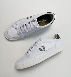 Мужские Белые кожаные кеды кроссовки от Fred Perry оригинал