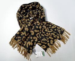Теплый шарф с леопардовым принтом Joules