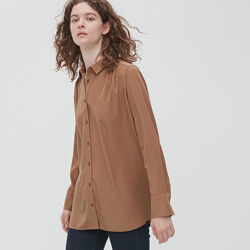 Новая блузка свободного кроя uniqlo