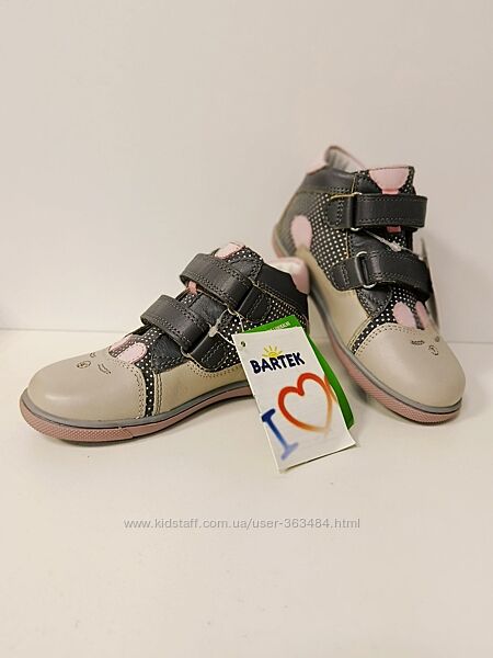 Черевики Bartek для дівчинки 11702-1G7. ШКІРА 26 розмір