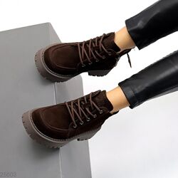 Стильні натуральні демі черевики, ботінки, в трьох кольорах