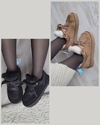 Теплі Кросівки Ugg, уггі на шнурівці 