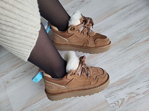 Теплі Кросівки Ugg, уггі на шнурівці 