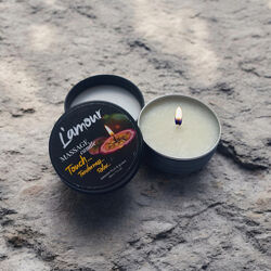 Масажна свічка Lamour з ароматом гуави та маракуї зволожує та розслаблює 30