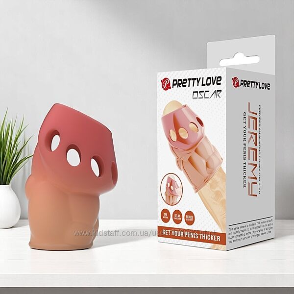 Еластична насадка на пеніс із потовщенням Pretty Love Oscar Baile