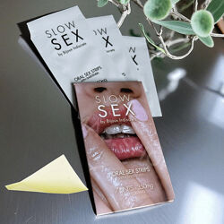 Смужки мятні для орального сексу освіжаючі Slow Sex Oral sex strips Bijoux